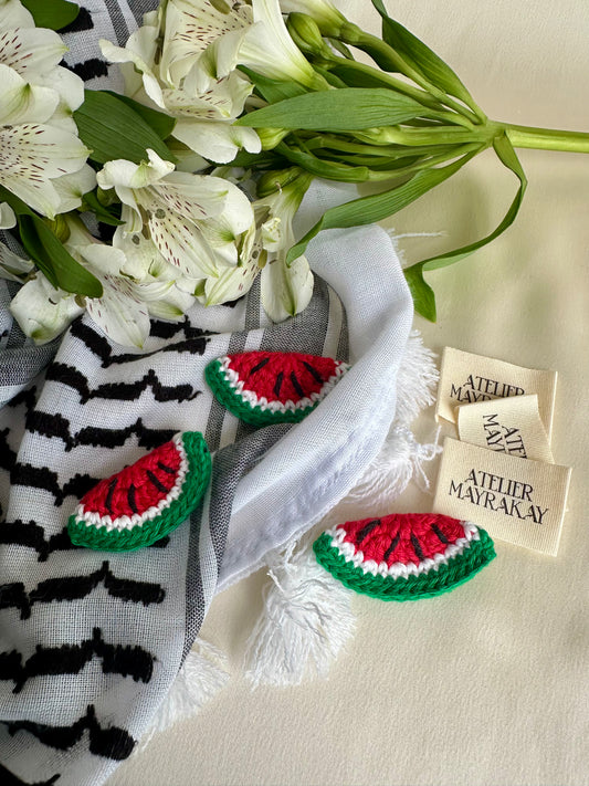 Broche pastèque