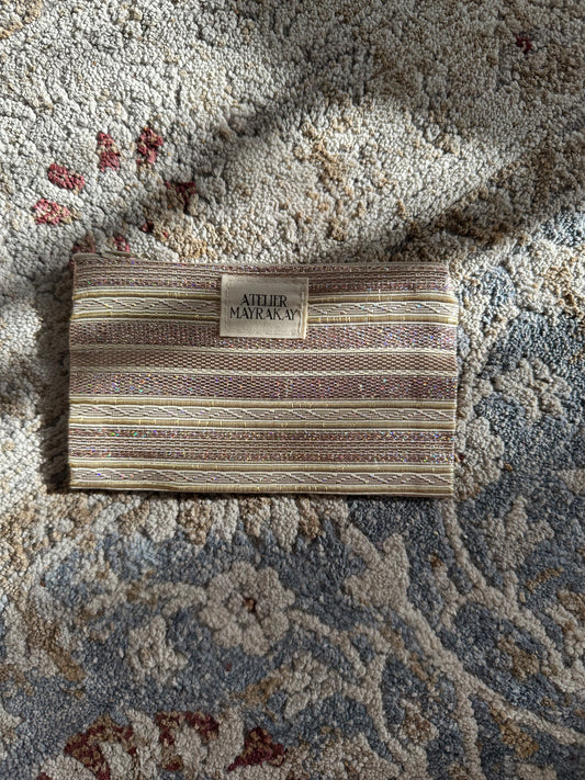 Petite pochette mensouj ligne rose brillant