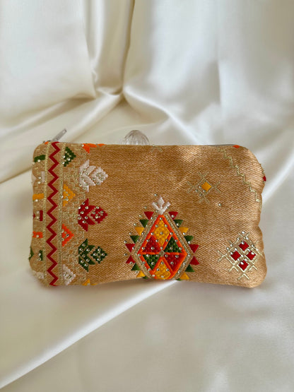 Broderies kabyles petite pochette